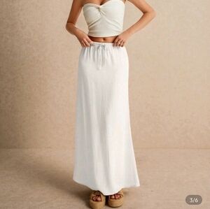 Elegant White Maxi Skirt